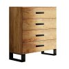LOFT-stijl ladekast Modern 80 cm op hoge poten