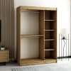 Interieur van LAMELO I 150 cm kast met legplanken en kleerstangen