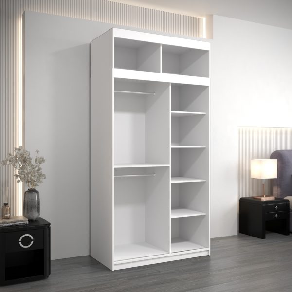 Bovenkast 120 Wit mat + wit mat