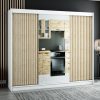 LAMELO II 250 witte kast met lamellen en spiegel. Deze kledingkast is extreem ruim en functioneel