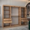 wnętrze szafy 250, z szufladami w kolorze dąb artisan