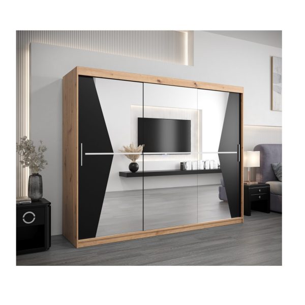 Kledingkast MAROKO 250 artisan zwart