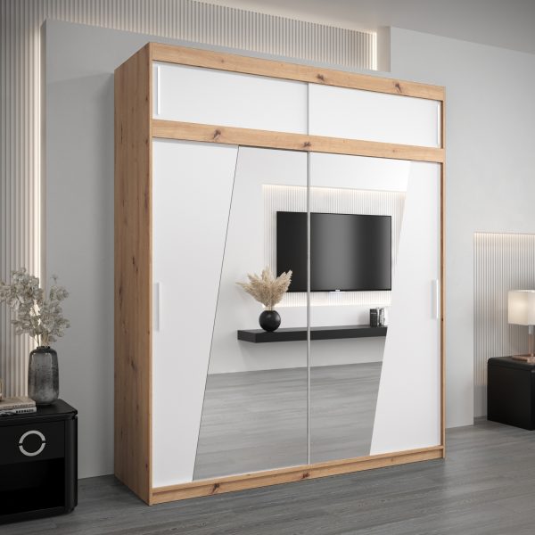 Kledingkast RHOMB 200 cm met bovenkast