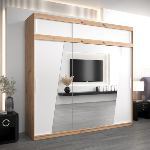 Kledingkast RHOMB 250 cm met bovenkast