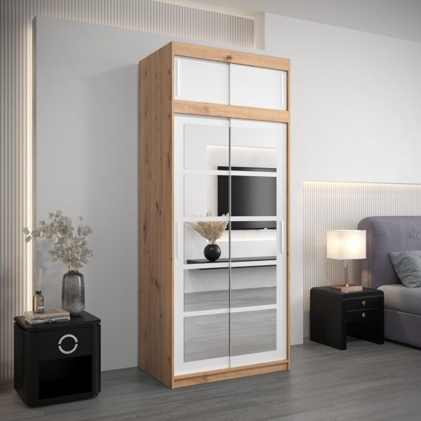 Kledingkast RENO 2 100 met bovenkast