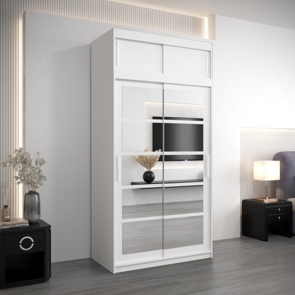 Kledingkast RENO 2 120 met bovenkast