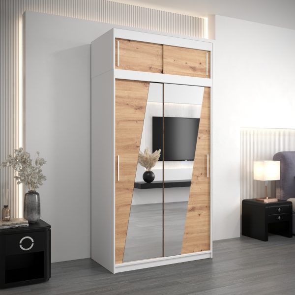 Kledingkast Rhomb 120 met bovenkast