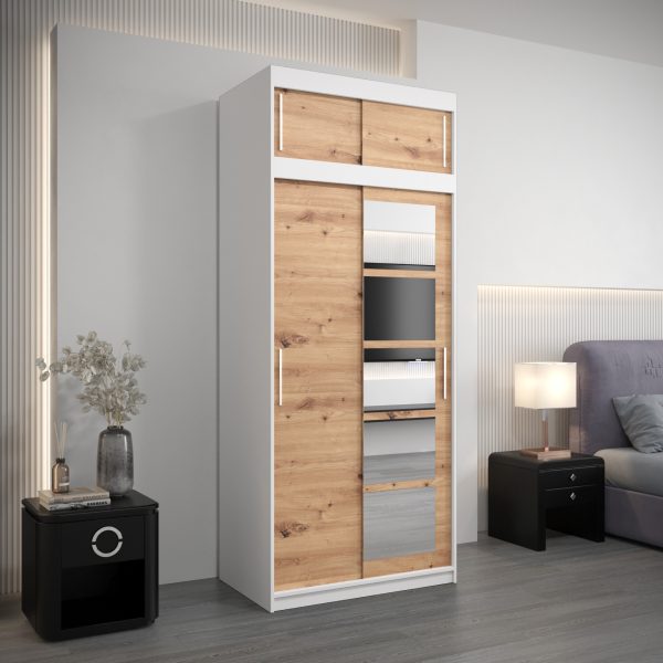 Kledingkast RENO 1 100 met bovenkast