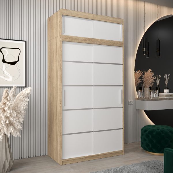 Kledingkast VITTORIA 1 120 met bovenkast