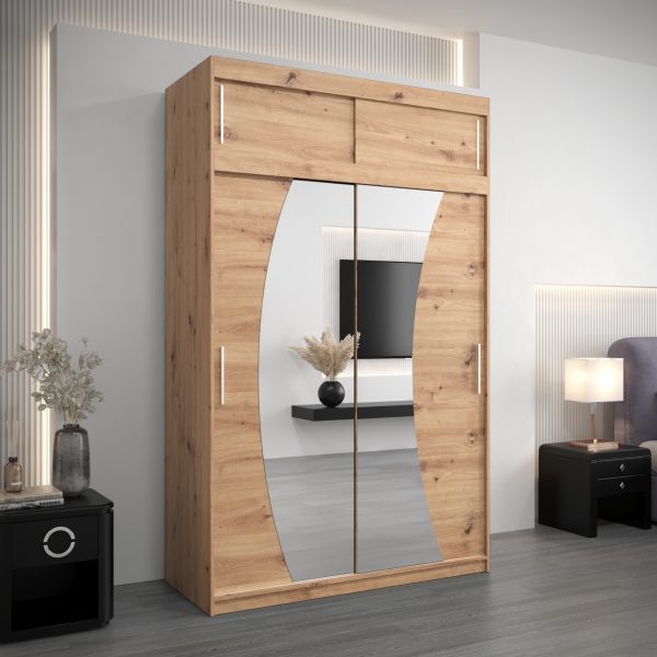 Kledingkast GLASGOW 150 met bovenkast