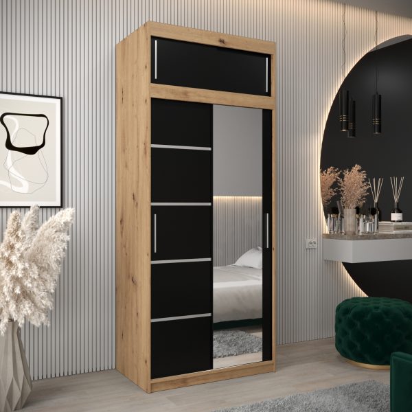 Kledingkast VITTORIA 2 100 met bovenkast