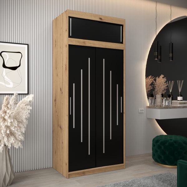 Kledingkast Purmer 100 met bovenkastje