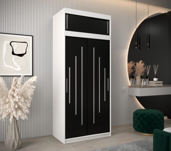 Kledingkast Purmer 100 met bovenkastje