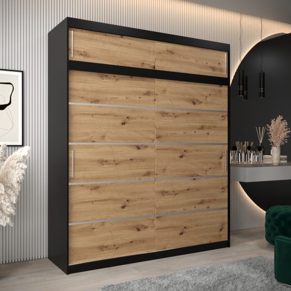 Kledingkast VITTORIA 1 200 met bovenkast