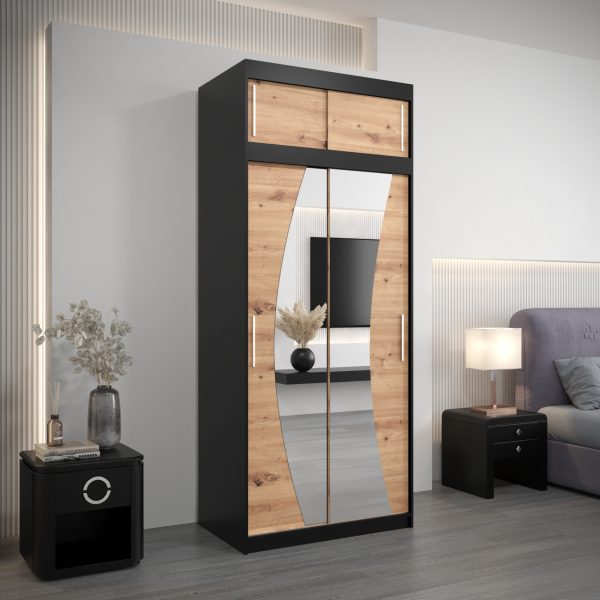 Kledingkast GLASGOW 100 met bovenkat