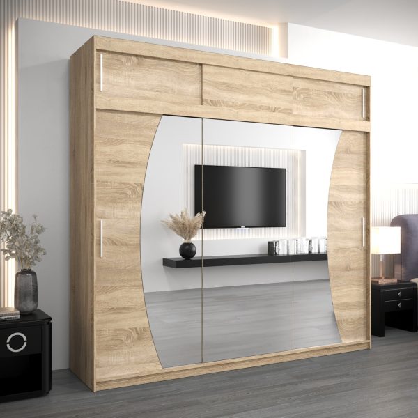 Kledingkast GLASGOW 250 met bovenkast