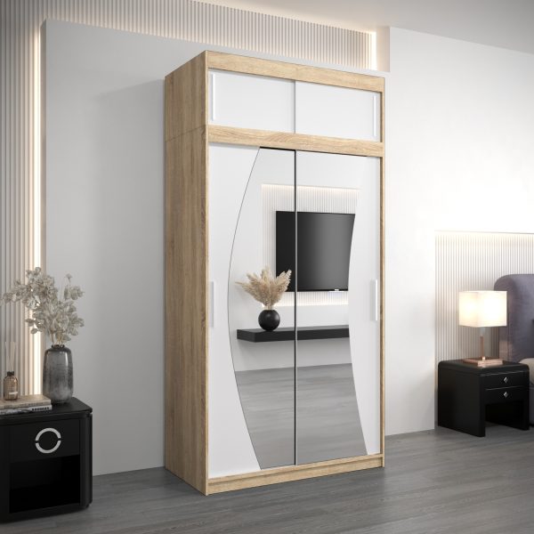 Kledingkast GLASGOW 120 met bovenkat