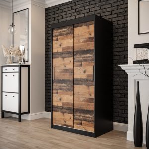 Szafa Lotte T 100, korpus czarny mat ,front old style.