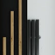 Czarny mat + listwa pionowa + lustro