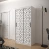 Szafa TONNY 1 100 korpus biały, fronty w kolorze plaster miodu biały