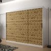 Szafa TONNY 1 250 korpus biały , fronty w kolorze plaster miodu dąb artisan