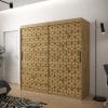 Szafa TONNY 1 200 korpus dąb artisan, fronty w kolorze plaster miodu dąb artisan