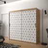 Szafa TONNY 1 200 korpus dąb artisan, fronty w kolorze plaster miodu biały