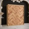 Szafa PARKIET 1 150 Korpus w kolorze dąb artisan , front z nadrukiem parkiet