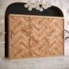 Szafa PARKIET 1 250 Korpus w kolorze dąb artisan , front z nadrukiem parkiet
