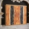 Szafa Żywica 1 200 Korpus w kolorze dąb artisan , fronty wzór zywica