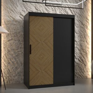 Szafa SONRE 120 korpus czarny fronty z orginalnym wzorem