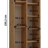 Wnetrze szafy LANKO 100 cm głebokość 60 cm