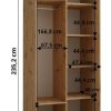 Wnetrze szafy LANKO 120 cm głebokość 60 cm