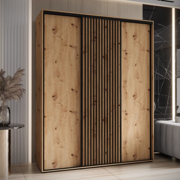 Szafa LANKO 200 Korpus dąb artisan fronty dąb artisan