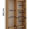 Wnętrze Dakota 110 szerokość 45 cm