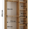 Wnętrze Dakota 130 szerokość 45 cm