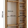 Wnętrze Dakota 140 szerokość 45 cm