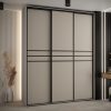 Szafa Dakota 10 200 45 cm korpus kaszmir fronty listwa czarna