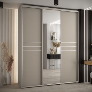 Szafa Dakota 11 200 45 cm korpus kaszmir fronty listwa srebrna