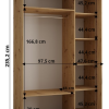 Wnetrze Dakota 150 głębokość 60 cm
