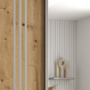 Dąb artisan-srebrna listwa - lustro