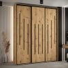 Kast CANNES 8-200 Breedte: 45 cm Korpus: wit Front: artisan eiken Lijst: xwart