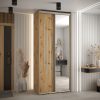 Kast CANNES 9-110 Breedte: 45 cm Korpus: artisan eiken Front: artisan eiken Lijst: zilverkleurig