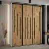 Kast CANNES 8 200 Breedte: 45 cm Korpus: wit Front: artisan eiken Lijst: zwart