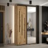 Kast CANNES 9-140 Breedte: 45 cm Korpus: wit Front: artisan eiken Lijst: zwart