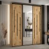 Kast CANNES 9-190 Breedte: 45 cm Korpus: wit Front: artisan eiken Lijst: zwart