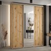 Kast CANNES 9-190 Breedte: 45 cm Korpus: artisan eiken Front: artisan eiken Lijst: zilverkleurig