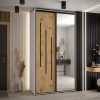 Kast CANNES 9-140 Breedte: 45 cm Korpus: wit Front: artisan eiken Lijst: zwart