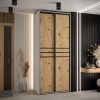 Kast CANNES 10-100 Breedte: 45 cm Korpus: wit Front: artisan eiken Lijst: zwart