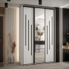 Kast CANNES 9-150 Breedte: 45 cm Korpus: wit Front: wit Lijst: zwart